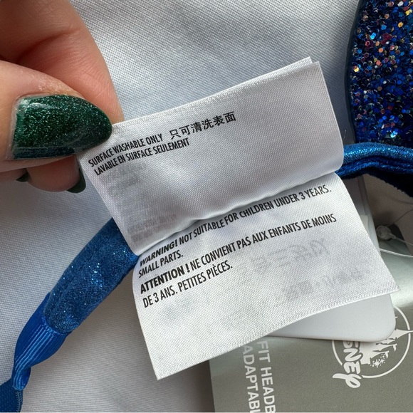 Disney Mickey Mouse ears - Royal Blue glitter - Picture 3 of 8